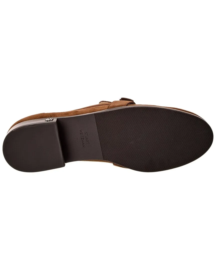 Stuart Weitzman Emma Bow Suede Loafer