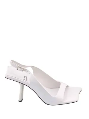 Surrealist Sandals In White