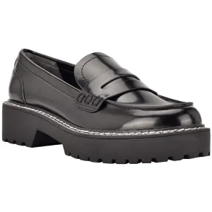 Suzie 2 Womens Patent Lug Sole Penny Loafers