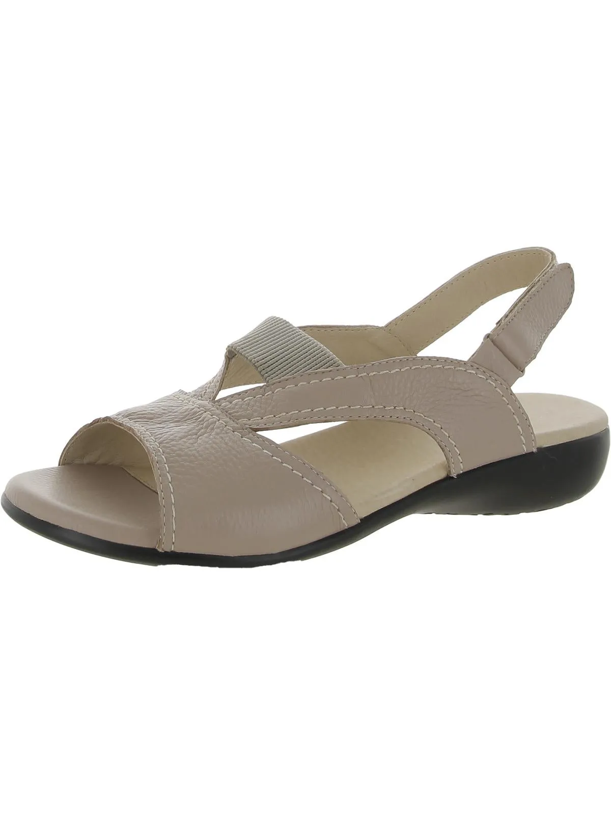 Swish Womens Leather Open Toe Slingback Sandals