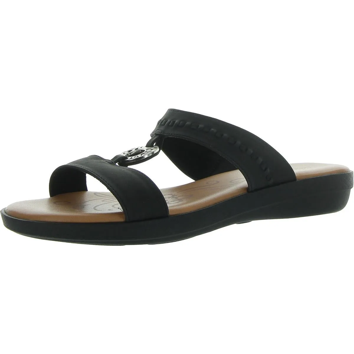Talia Womens Padded Insole Slip On Slide Sandals