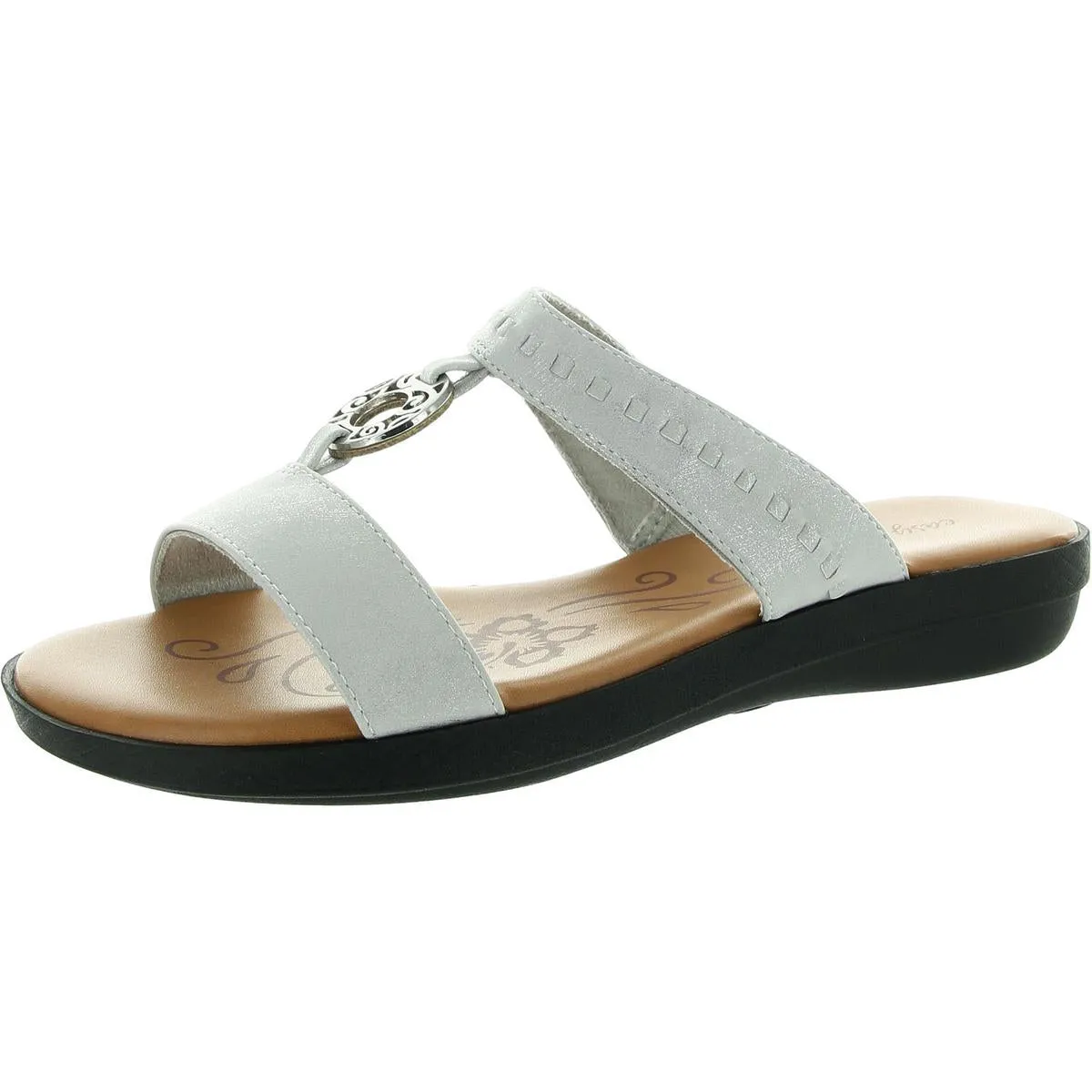 Talia Womens Padded Insole Slip On Slide Sandals