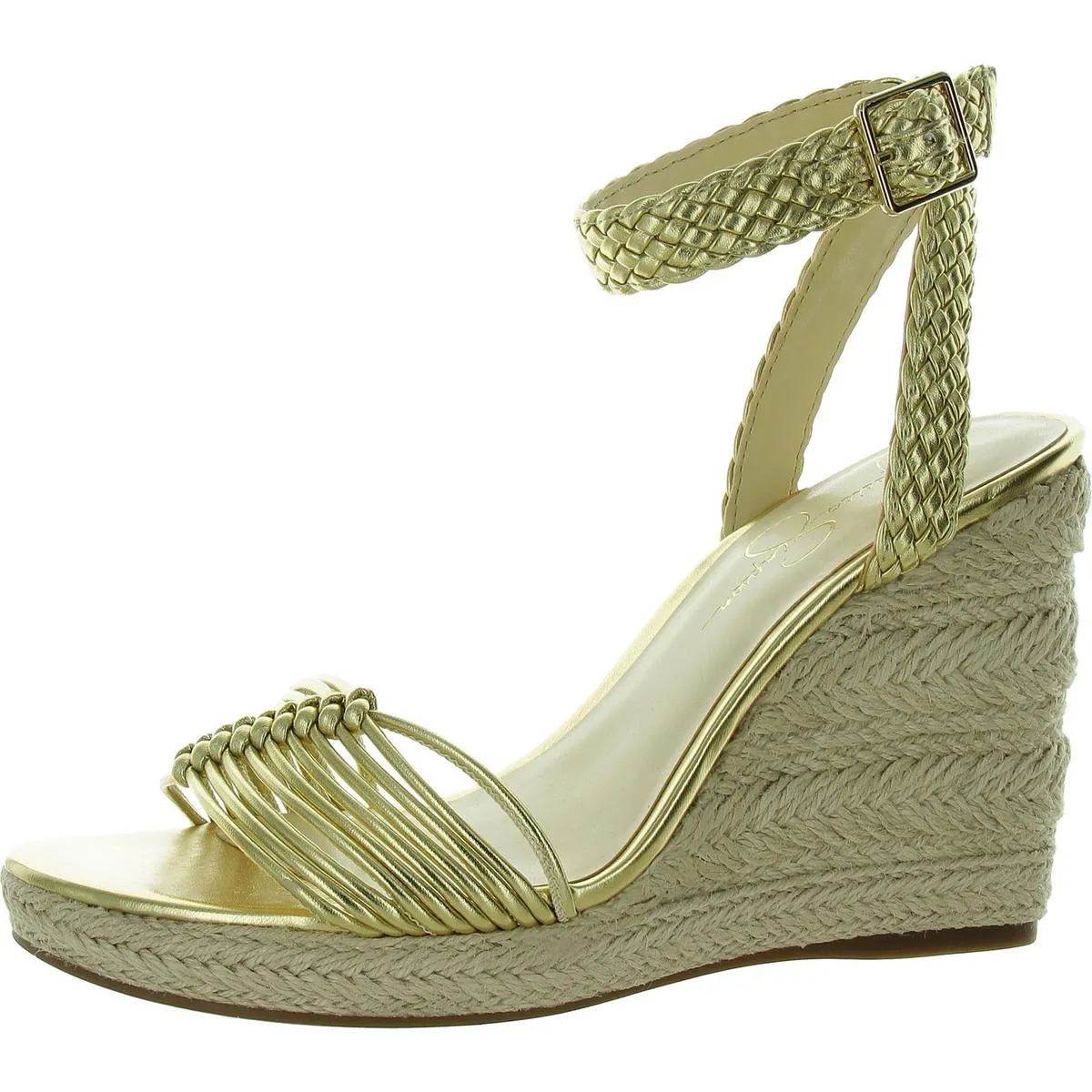 Talise Womens Knotted Platforms Wedge Sandals