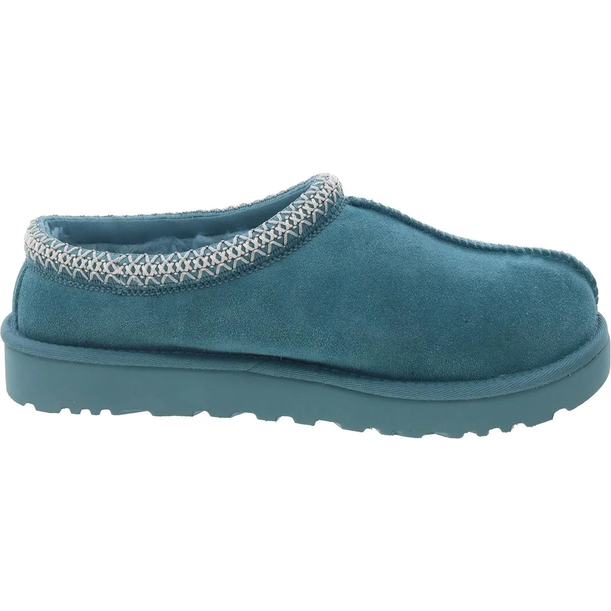 Tasman Mens Suede Wool Lined Moccasin Slippers