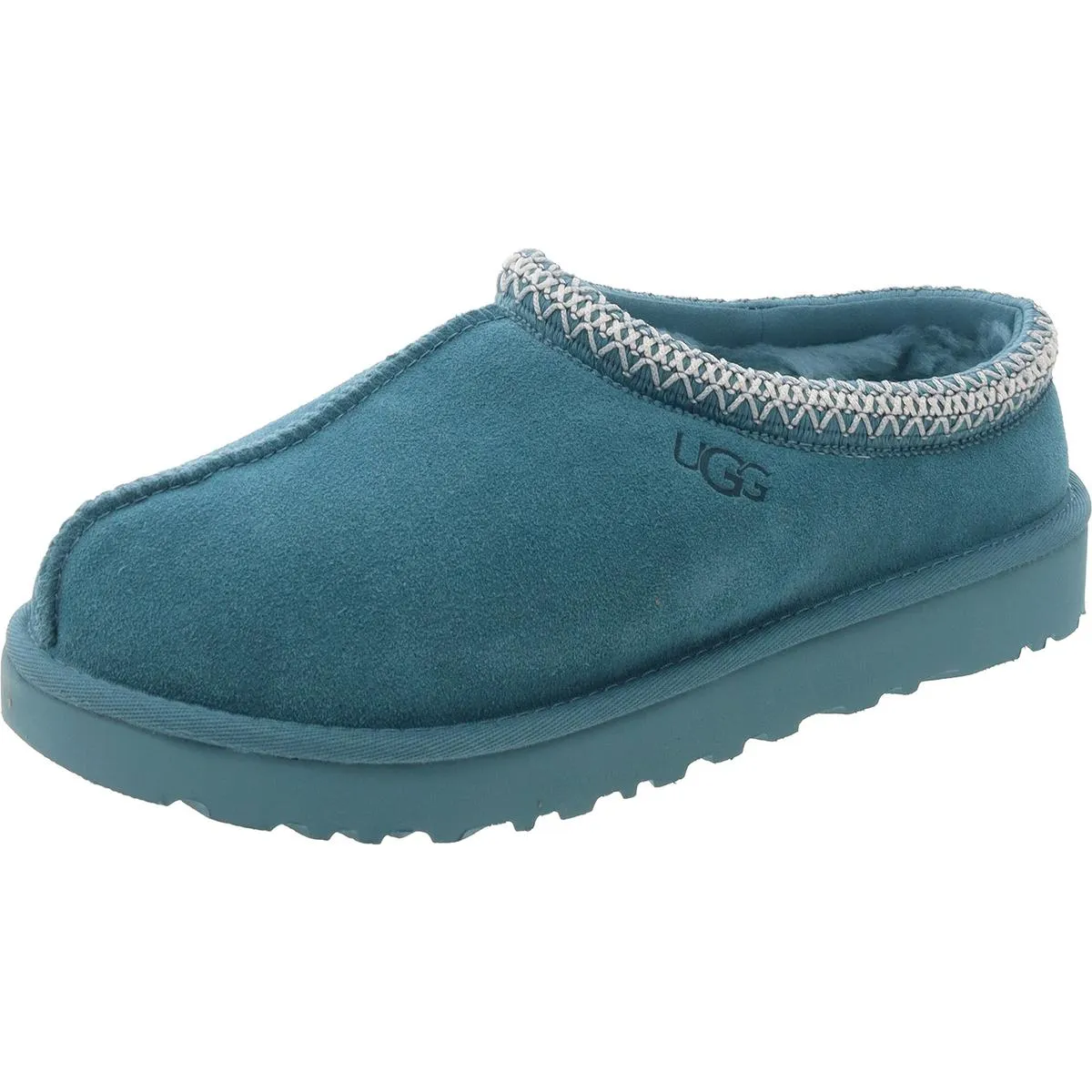 Tasman Mens Suede Wool Lined Moccasin Slippers