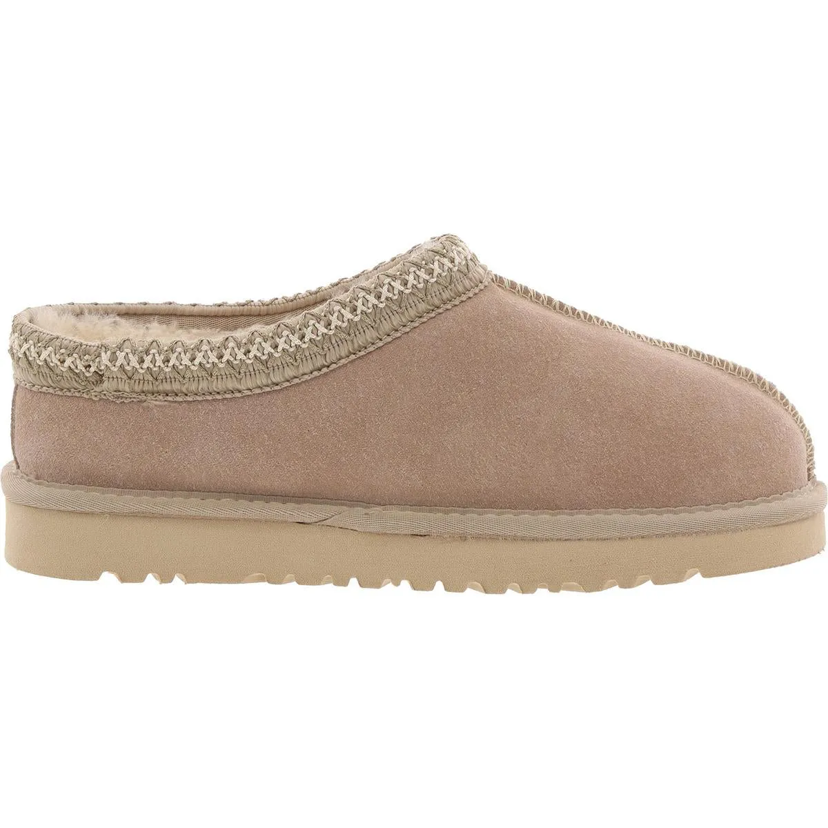 Tasman Mens Suede Wool Lined Moccasin Slippers