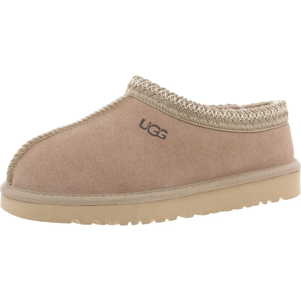 Tasman Mens Suede Wool Lined Moccasin Slippers