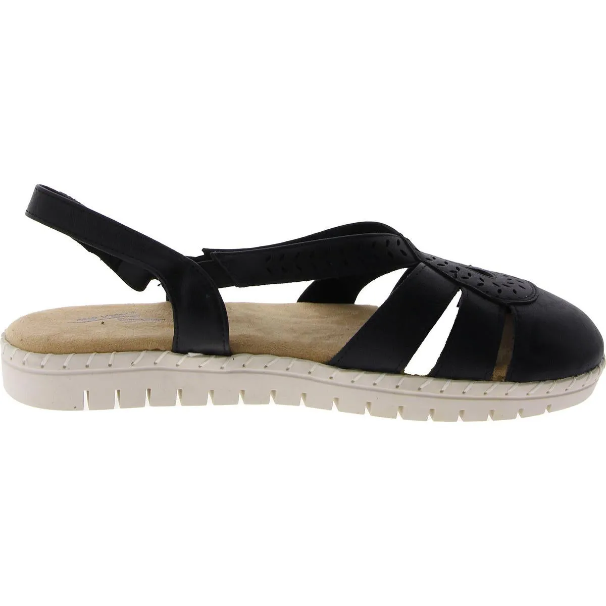 Tilda Womens Faux Leather Closed Toe Slingback Sandals