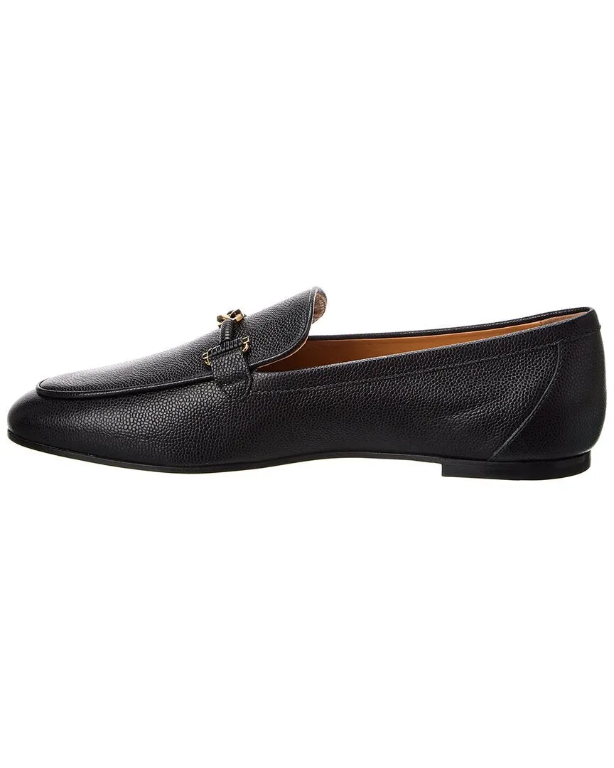 TODs Chain-Link Leather Loafer