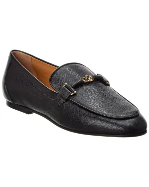 TODs Chain-Link Leather Loafer