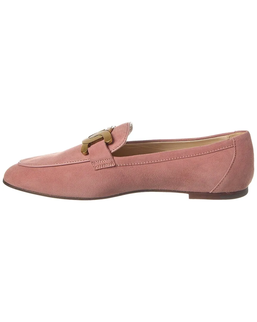 TODs Kate Suede & Leather Loafer
