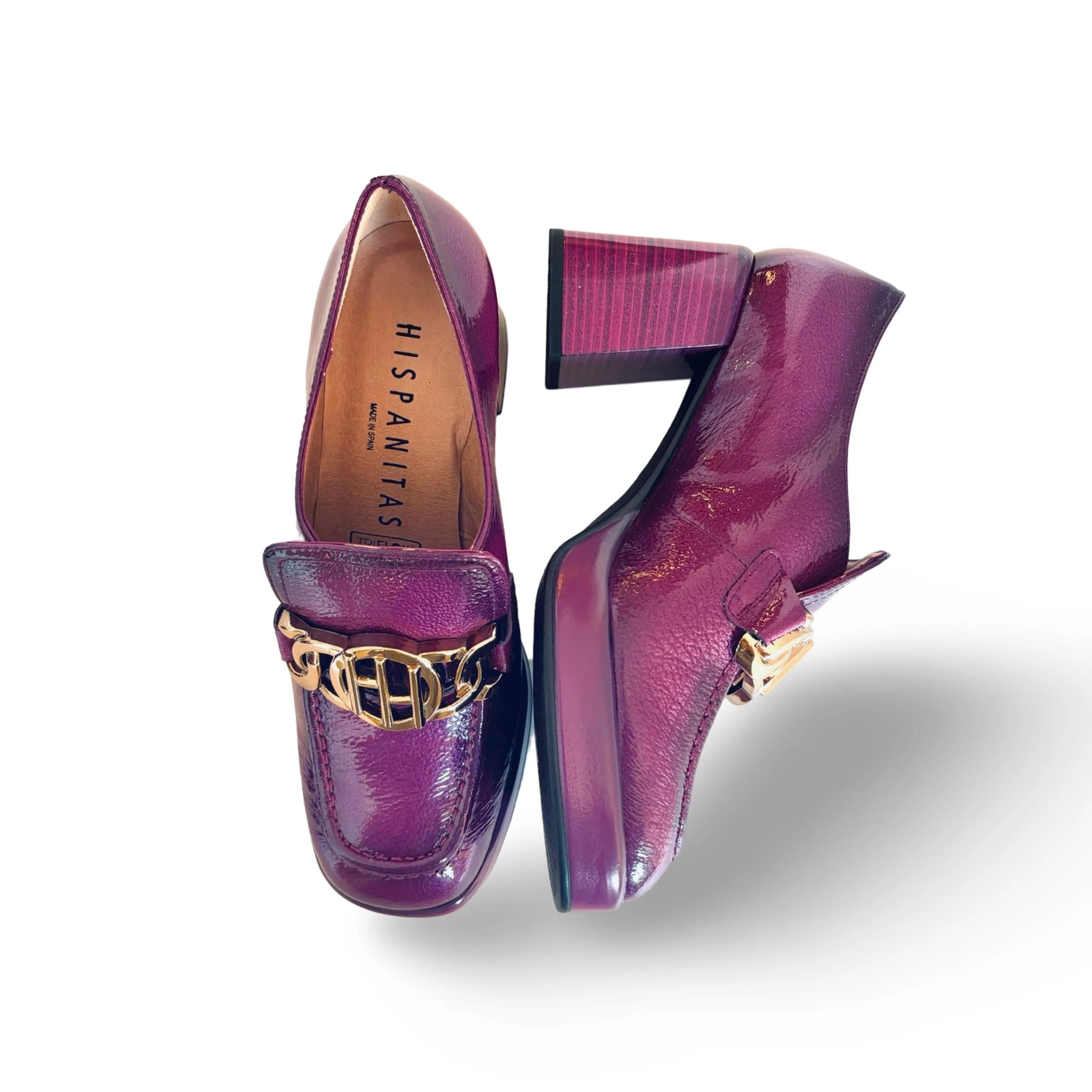 Tokio Magenta Patent Heel