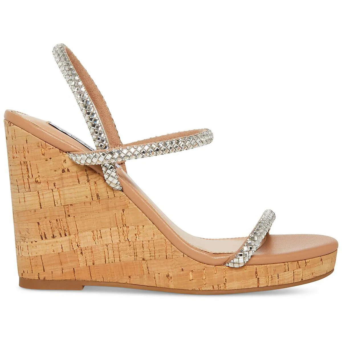 Udell Womens Strappy Slip-On Wedge Sandals
