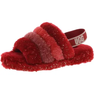 UGG Womens Stretch Leather Slingback Slippers