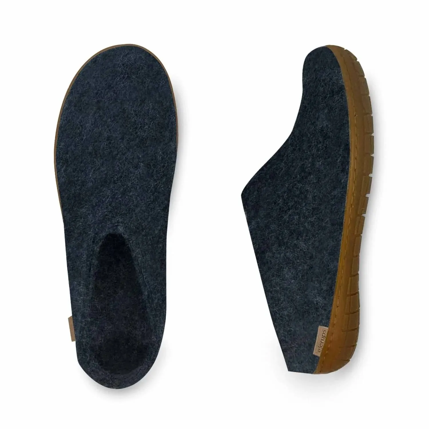 Unisex Slip-On With Honey Natural Rubber Sole In Denim