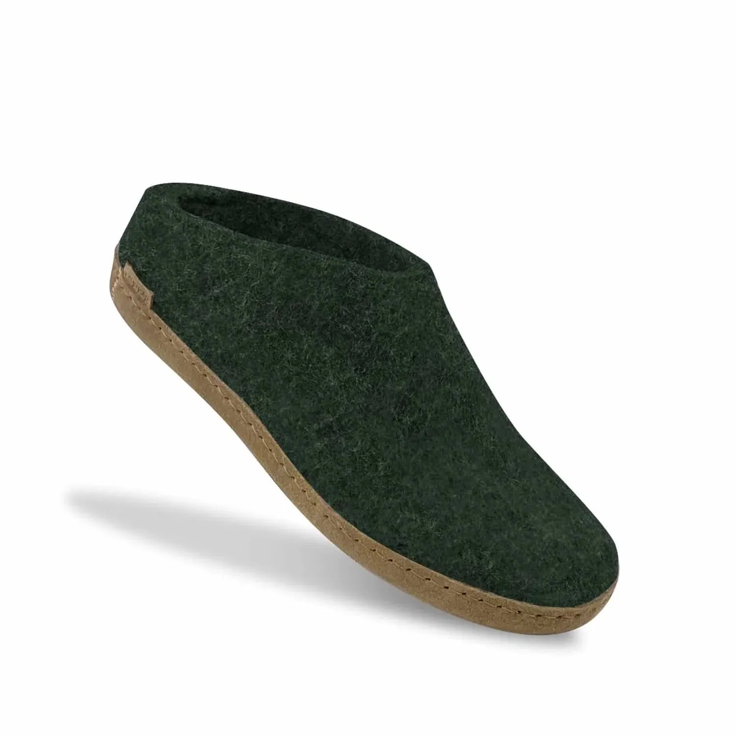 Unisex Slip-On With Leather Sole In Forest