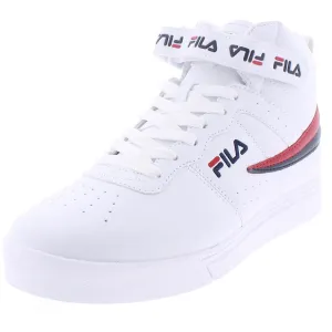 Vulc 13 Repeat Logo Womens Faux Leather Mid Top Basketball Shoes