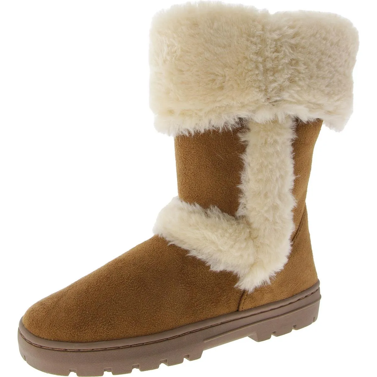 Witty Womens Faux Suede Cold Weather Winter & Snow Boots