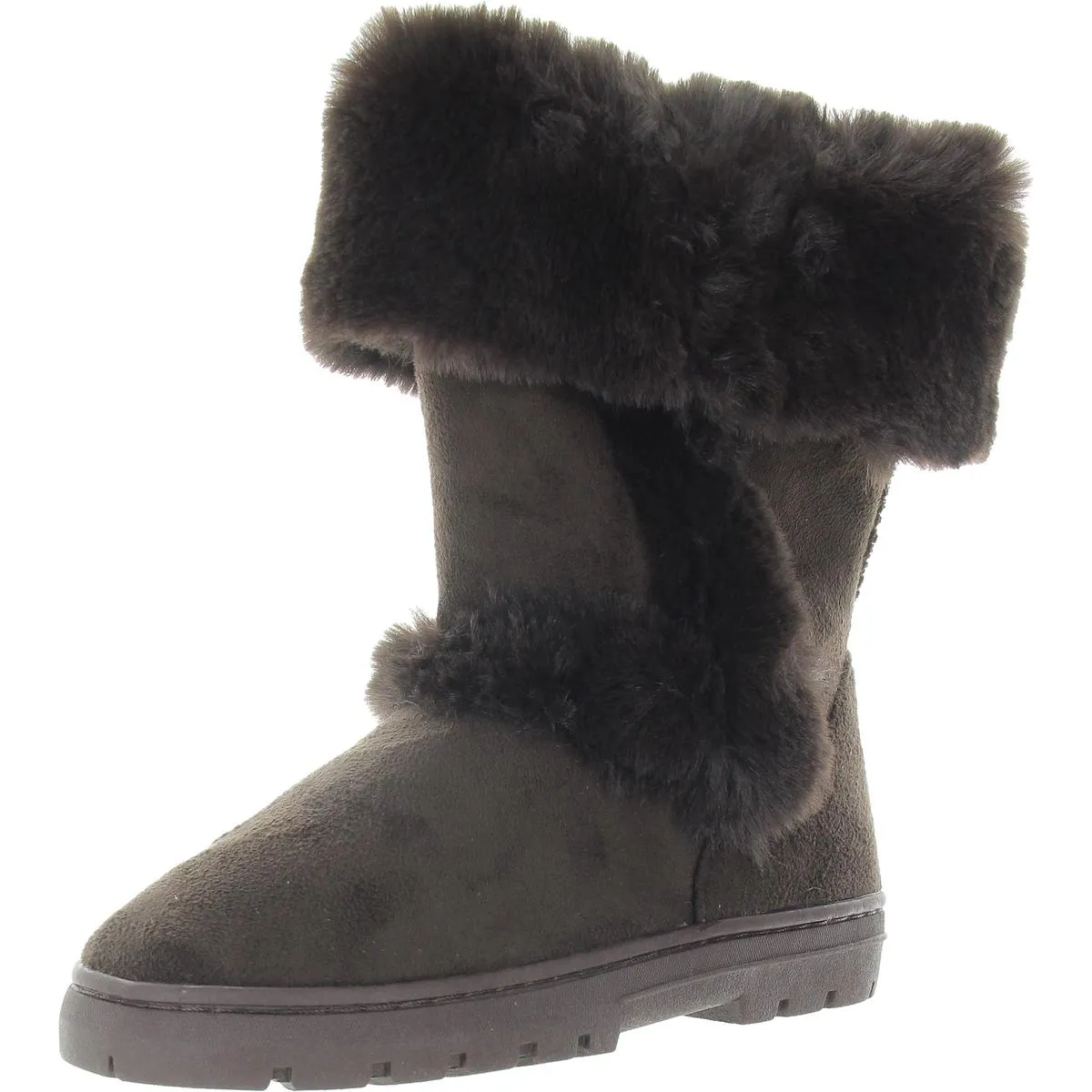 Witty Womens Faux Suede Cold Weather Winter & Snow Boots