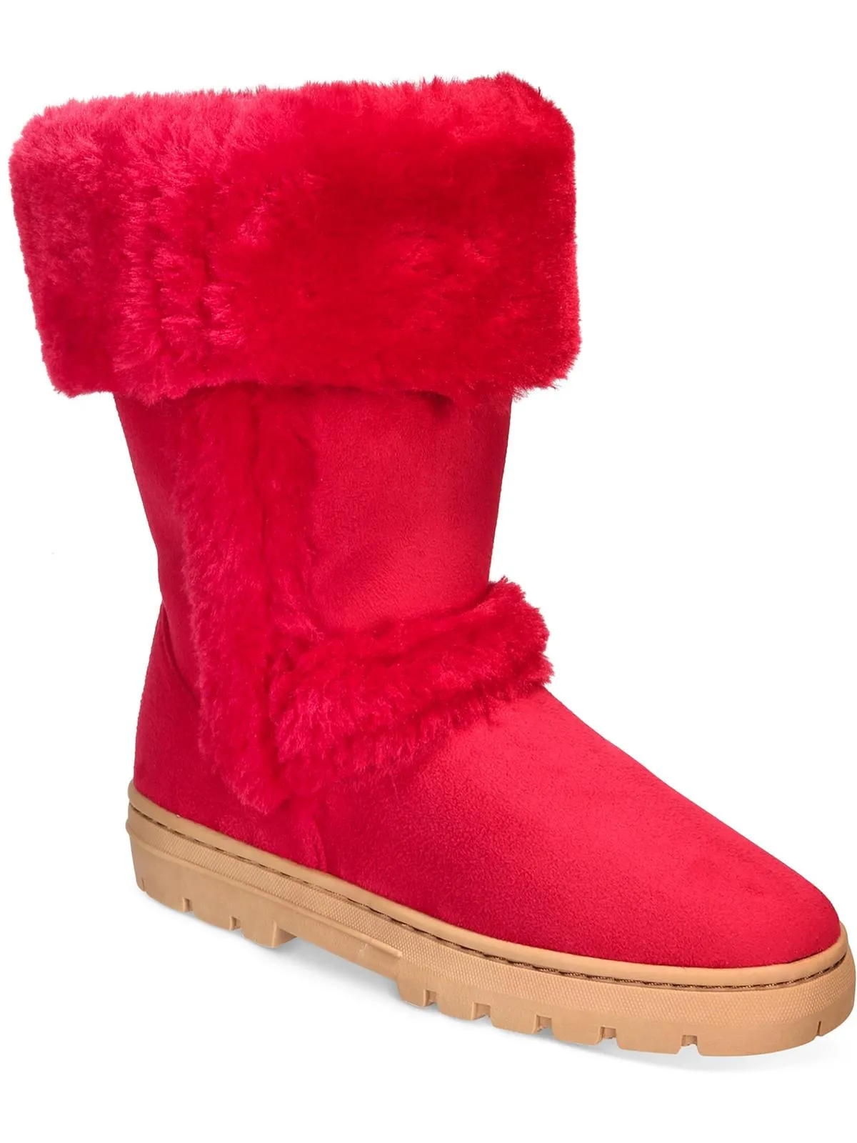 Witty Womens Faux Suede Cold Weather Winter & Snow Boots