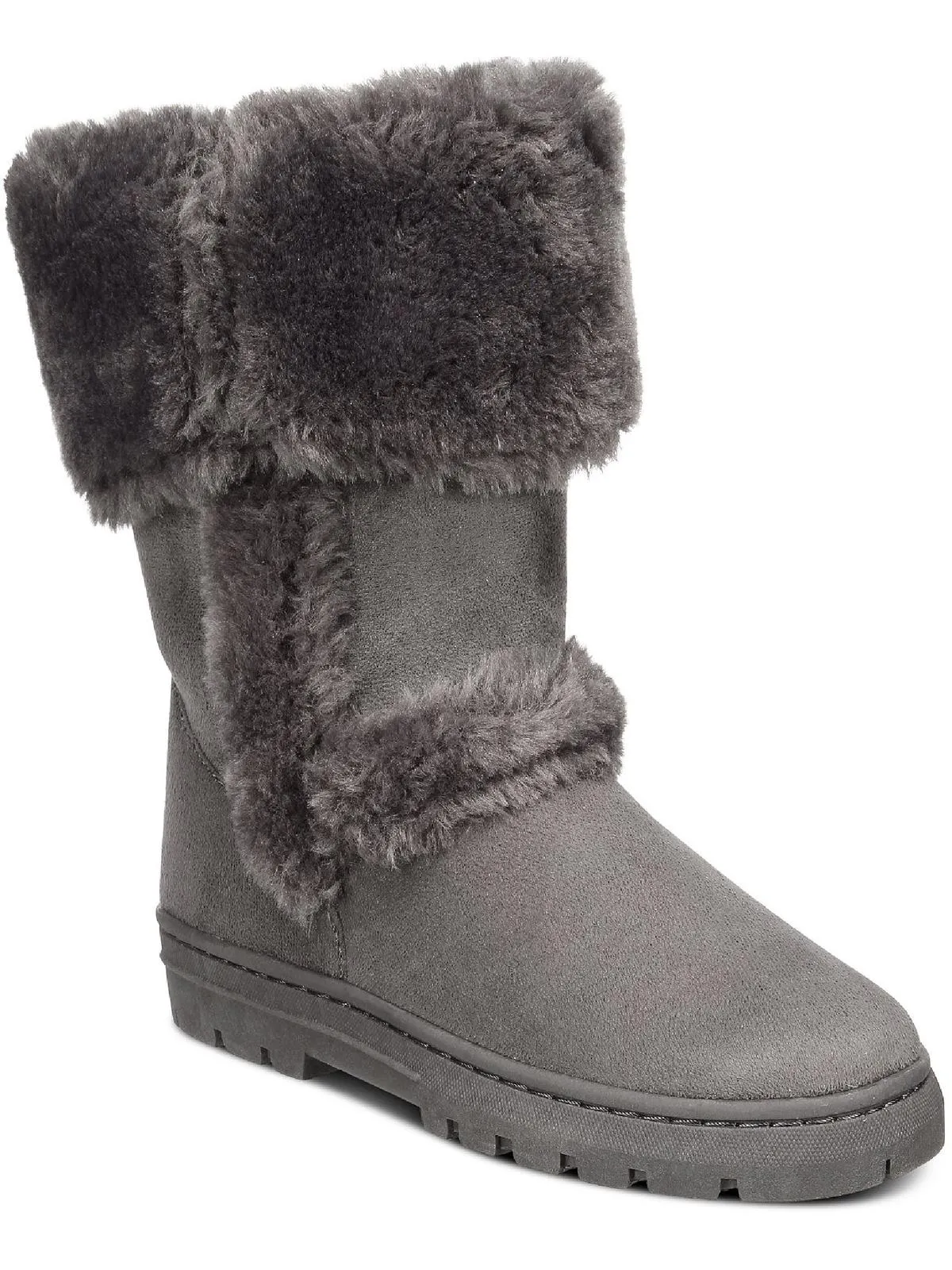 Witty Womens Faux Suede Cold Weather Winter & Snow Boots