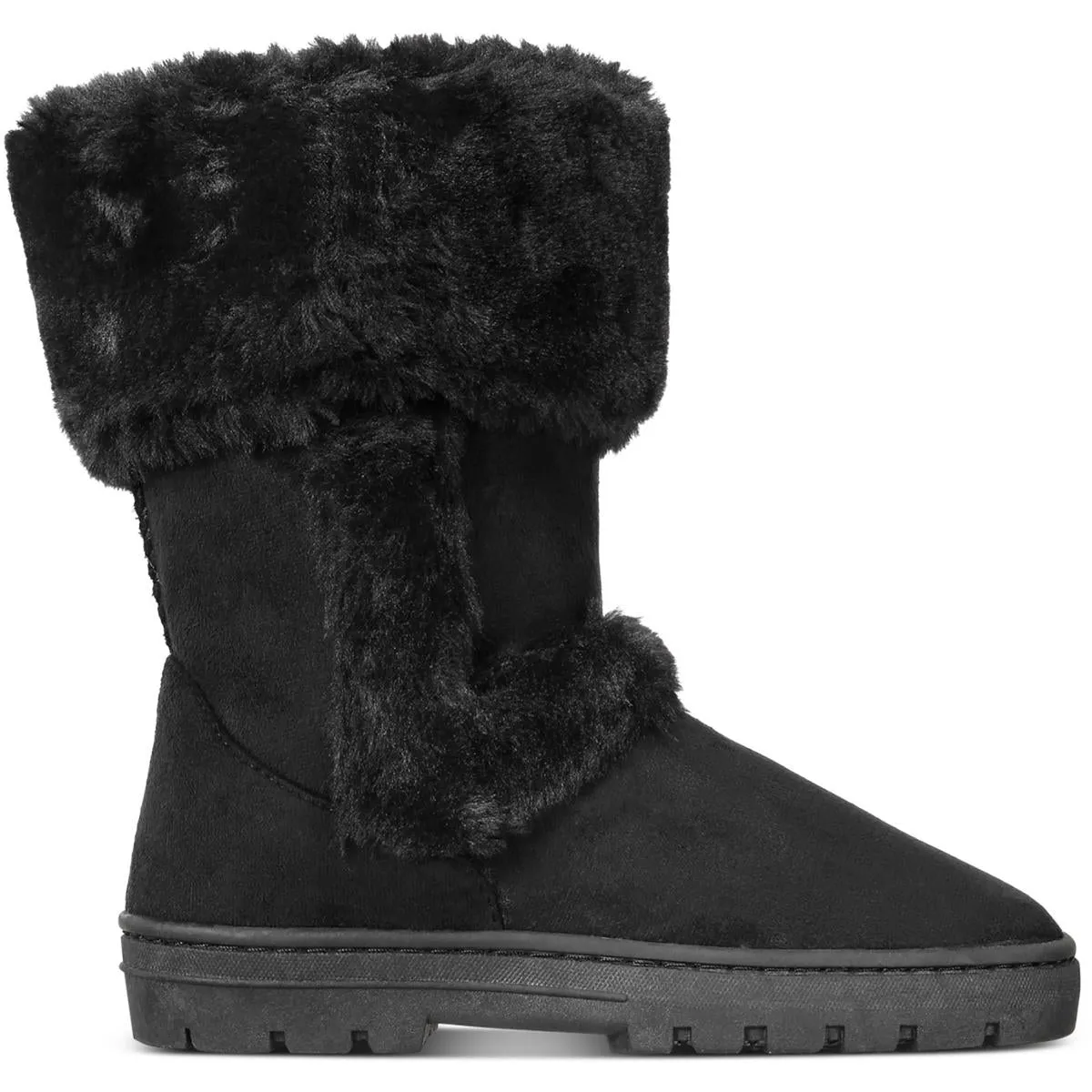 Witty Womens Faux Suede Cold Weather Winter & Snow Boots