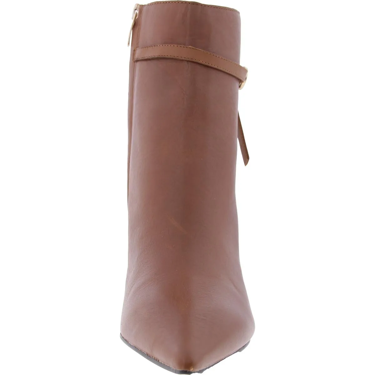 WNANSELL Womens Zipper Faux Leather Booties