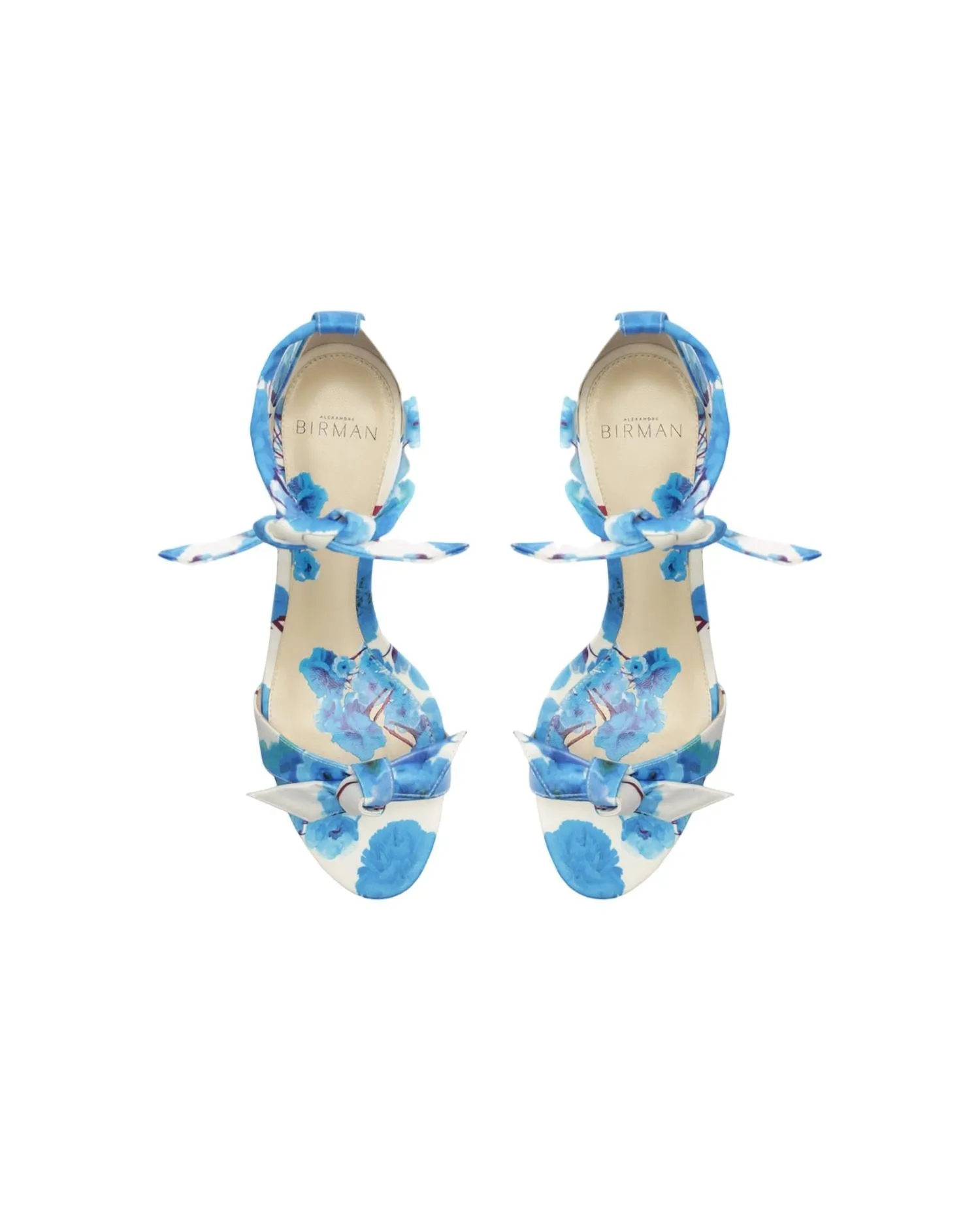 Women Clarita 60 Heeled Sandals In Blue/seta Floral