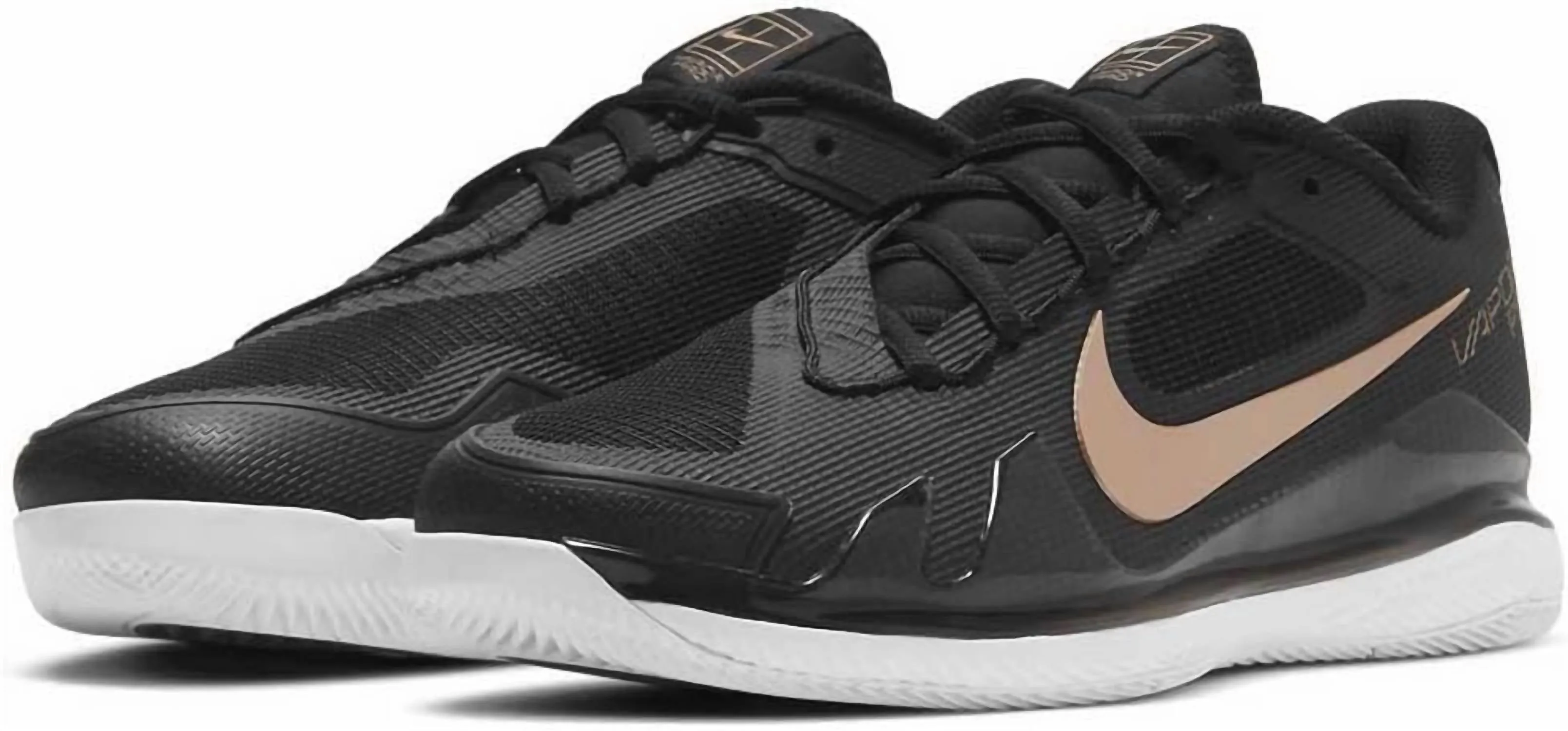 Women's Air Zoom Hard Court Tennis Sneakers Shoes In Black