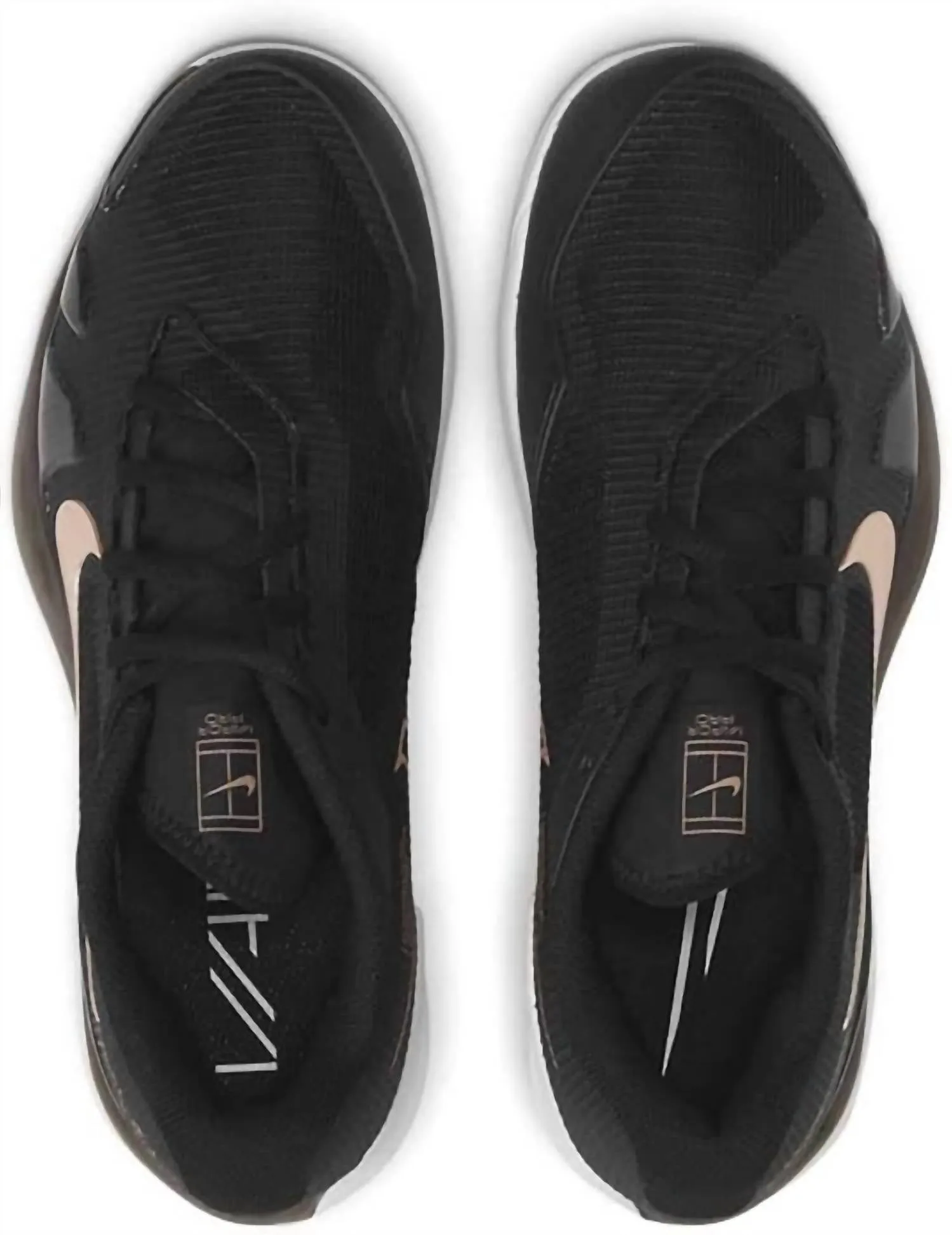Women's Air Zoom Hard Court Tennis Sneakers Shoes In Black