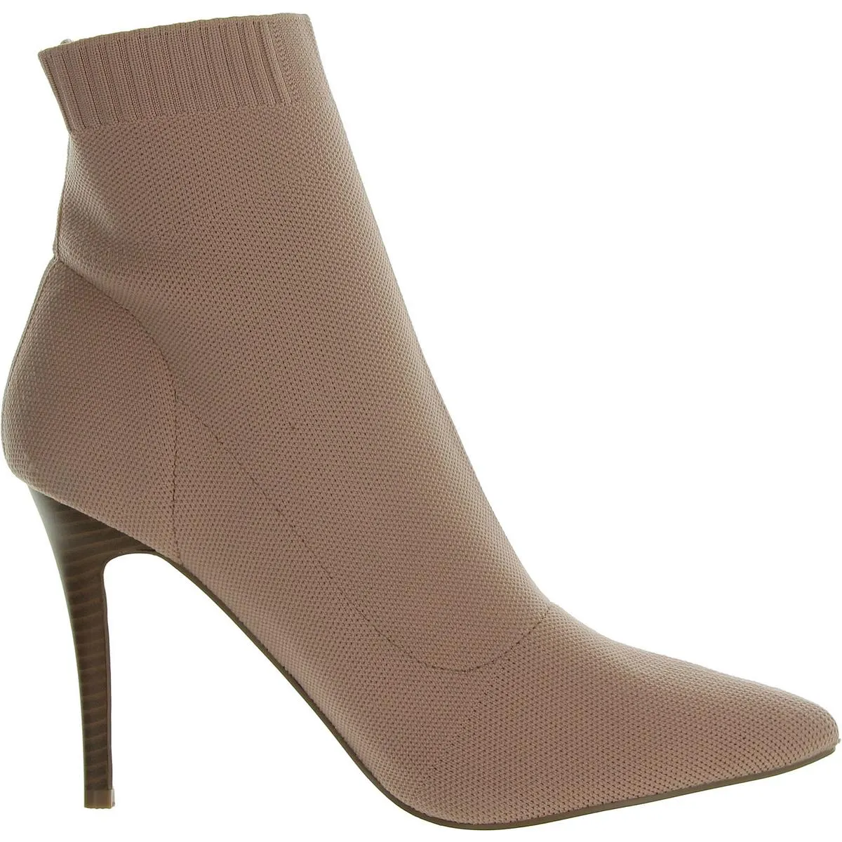 Womens Almond Toe Pull On Ankle Boots