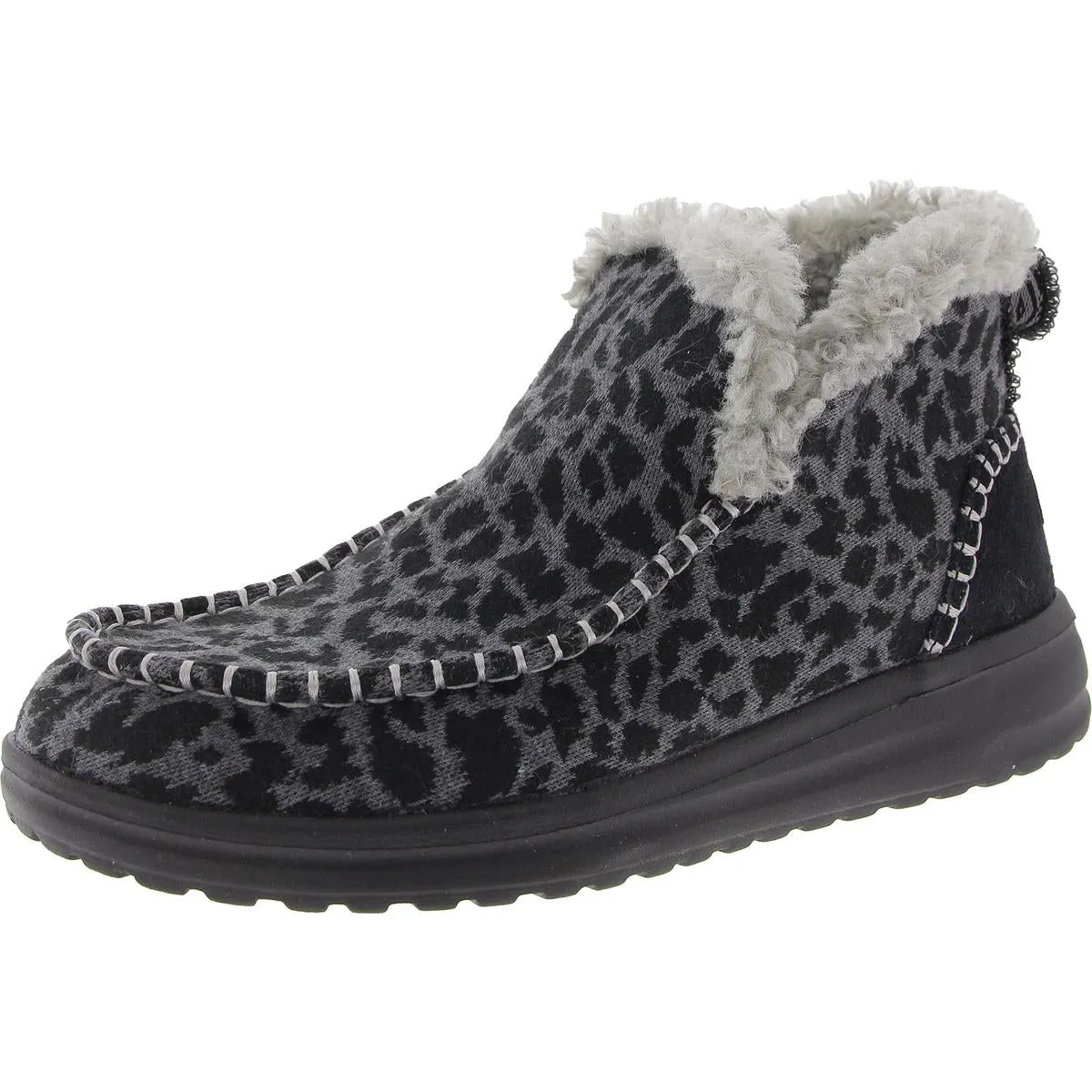 Womens Animal Print Booties