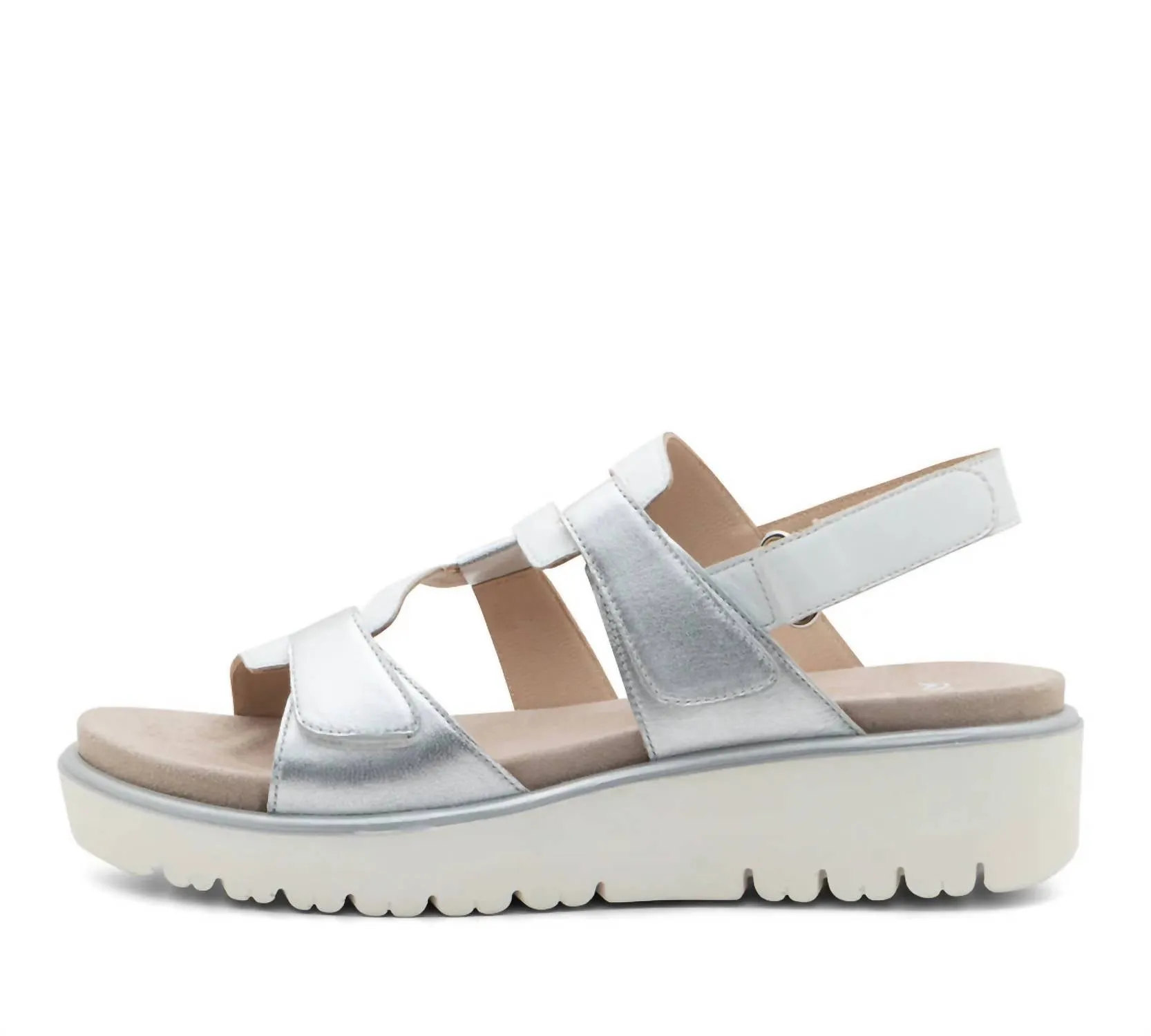 Women's Bayview Sandal In Silver/white