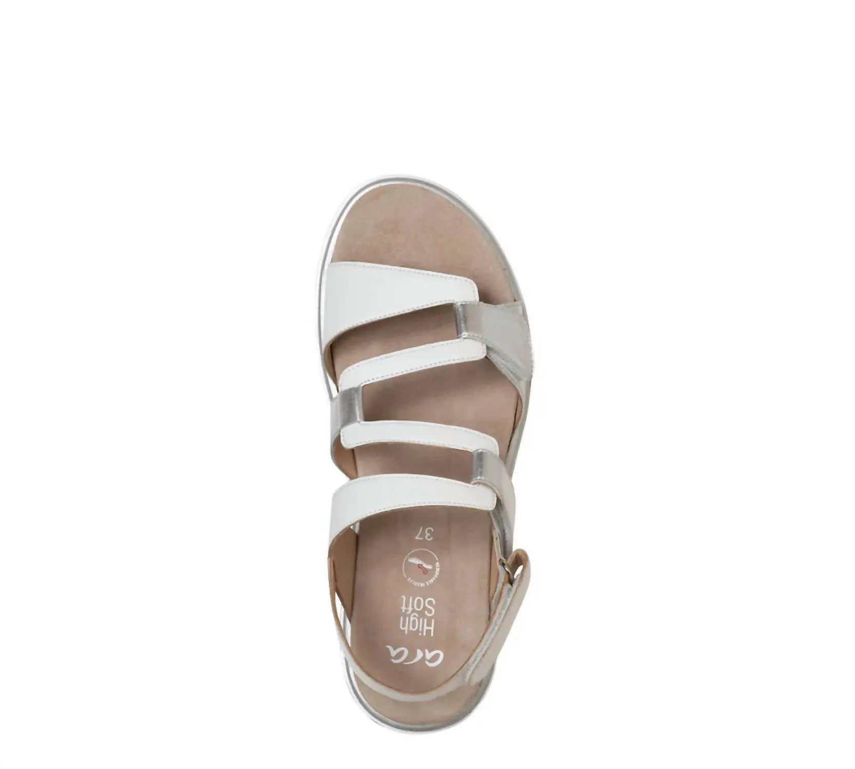 Women's Bayview Sandal In Silver/white