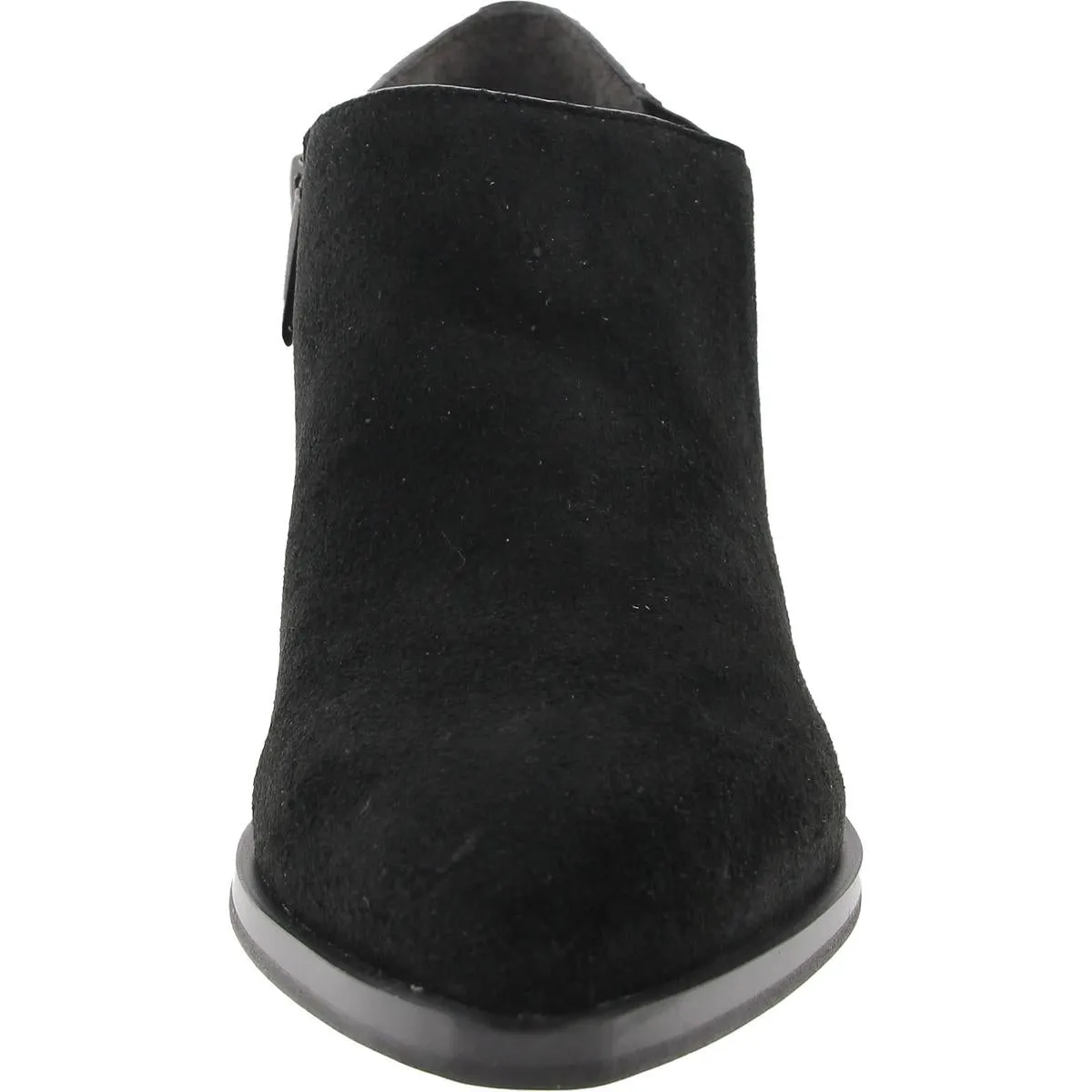 Womens Block Heel Faux Suede Ankle Boots