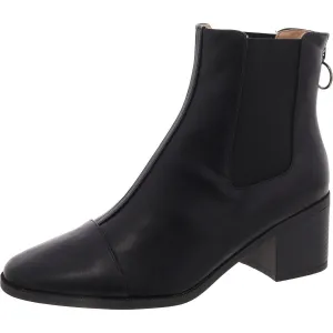 Womens Block Heel Round Toe Chelsea Boots