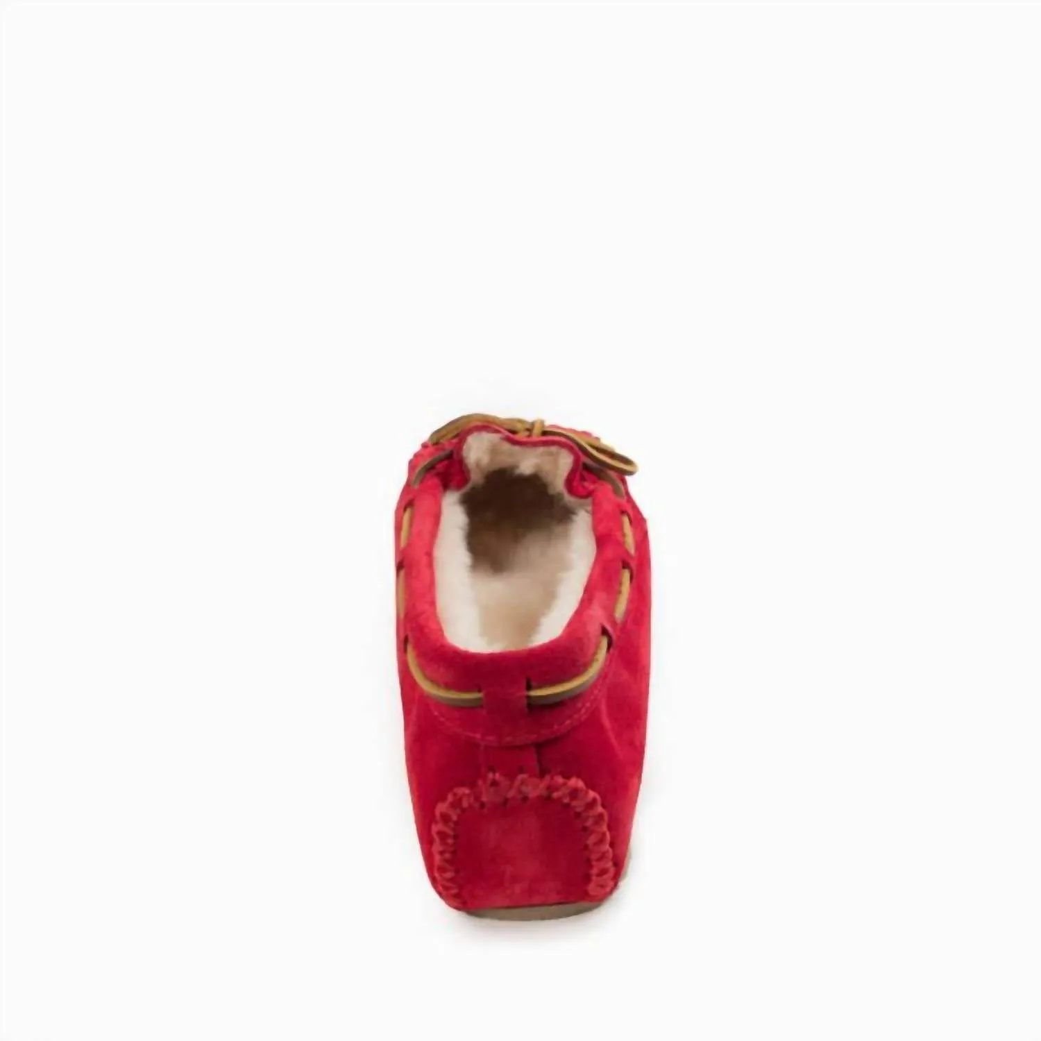 Women's Cally Moccasin Slipper In Cherry