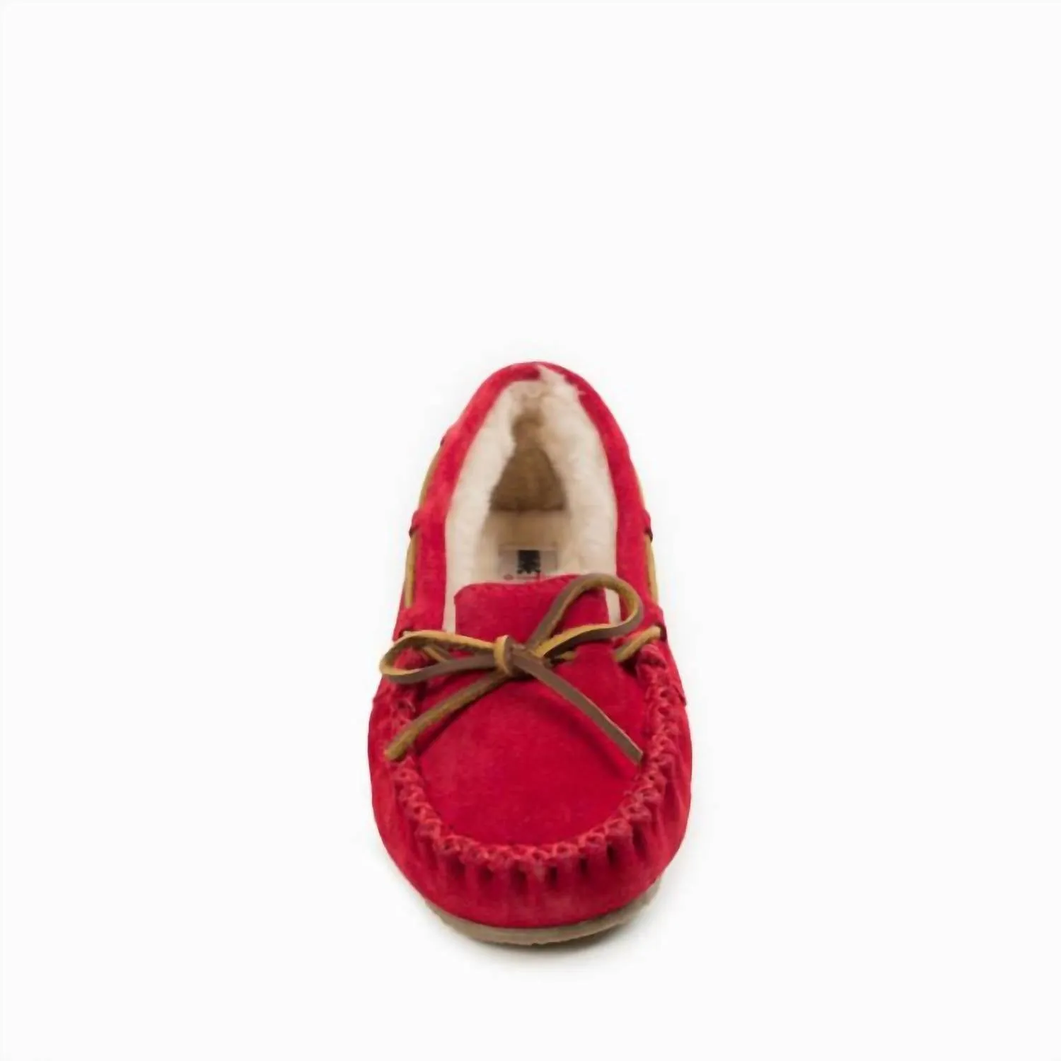Women's Cally Moccasin Slipper In Cherry