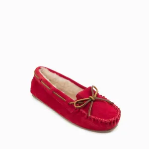 Women's Cally Moccasin Slipper In Cherry