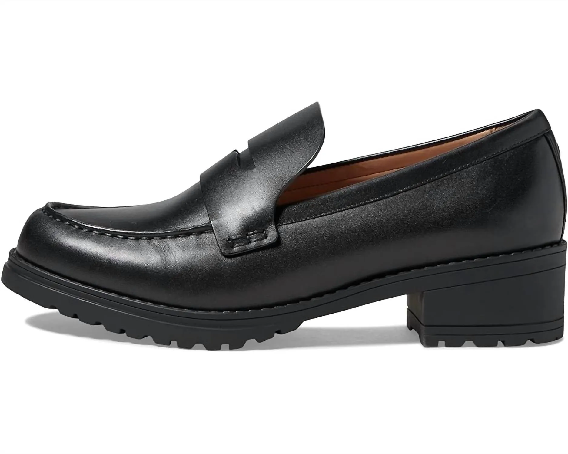 Women's Camea Lug Loafer In Black Leather