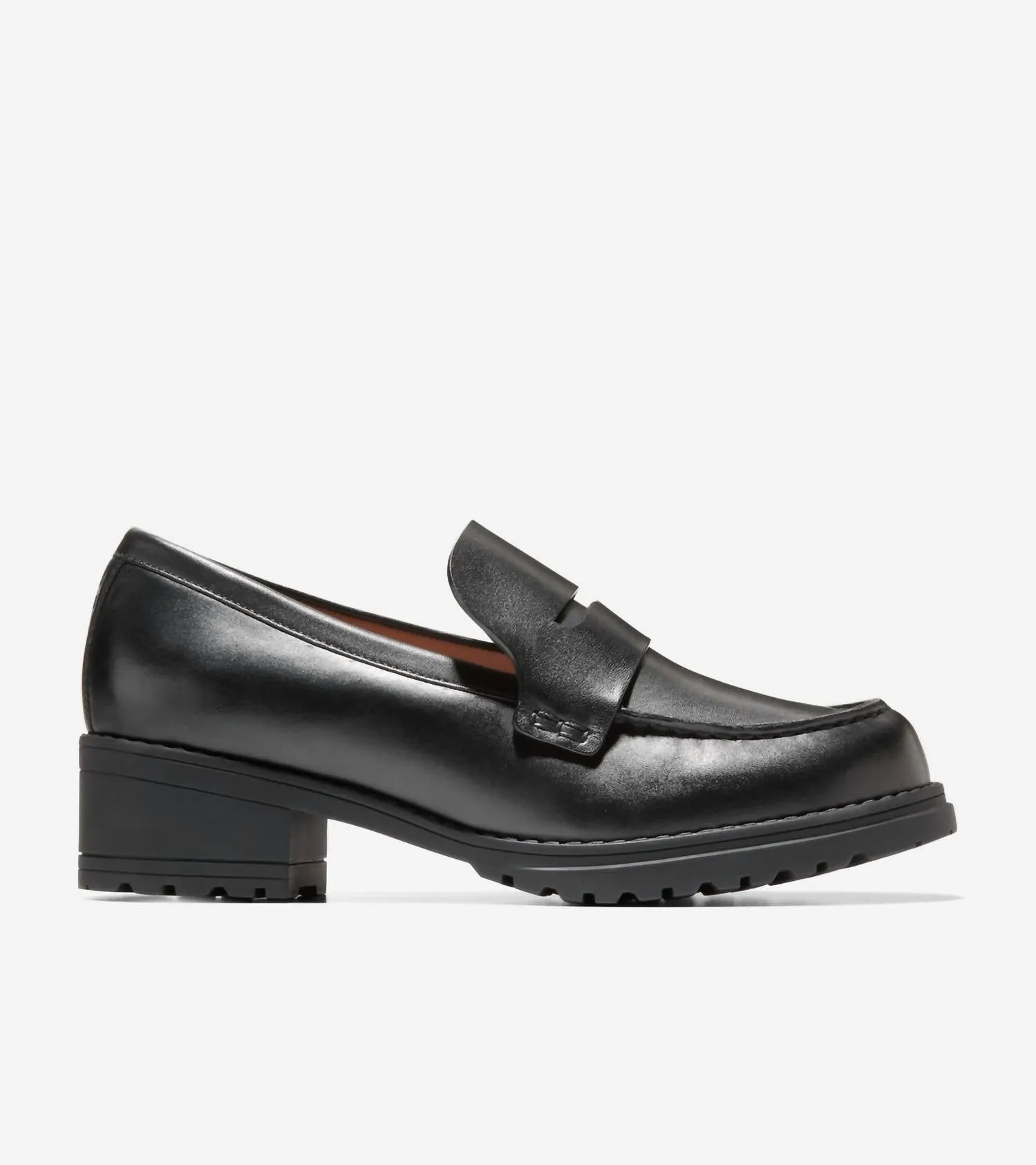 Women's Camea Lug Loafer In Black Leather