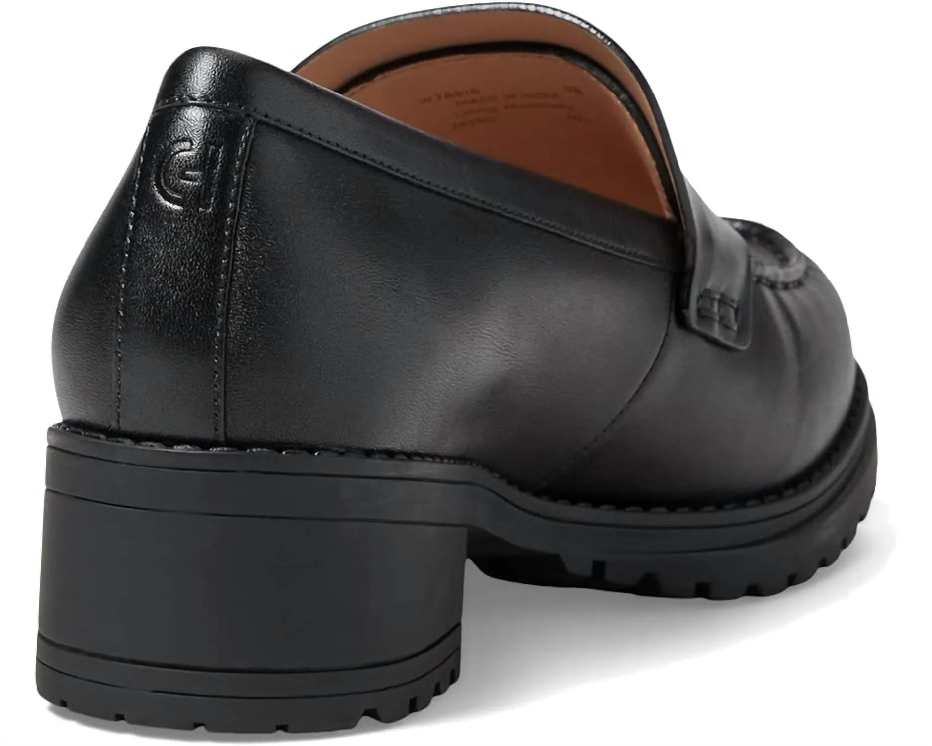 Women's Camea Lug Loafer In Black Leather