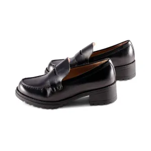 Women's Camea Lug Loafer In Black Leather