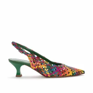 Women's Carol Slingback Sandal In Green Multi