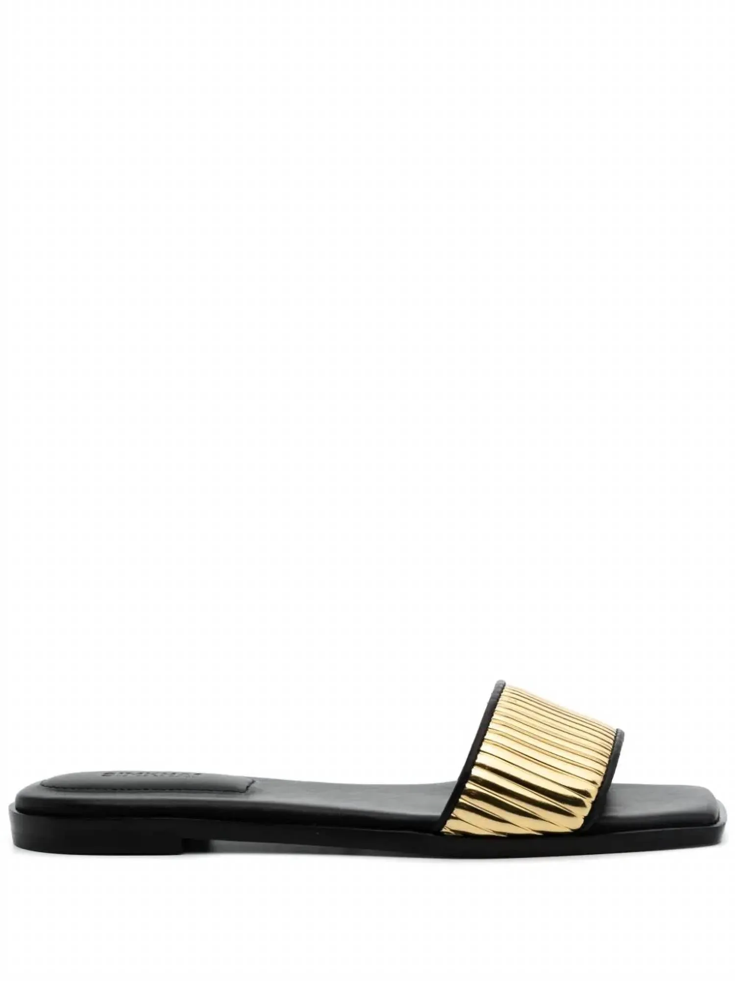 Women's Carter Flat Sandals In Black/gold