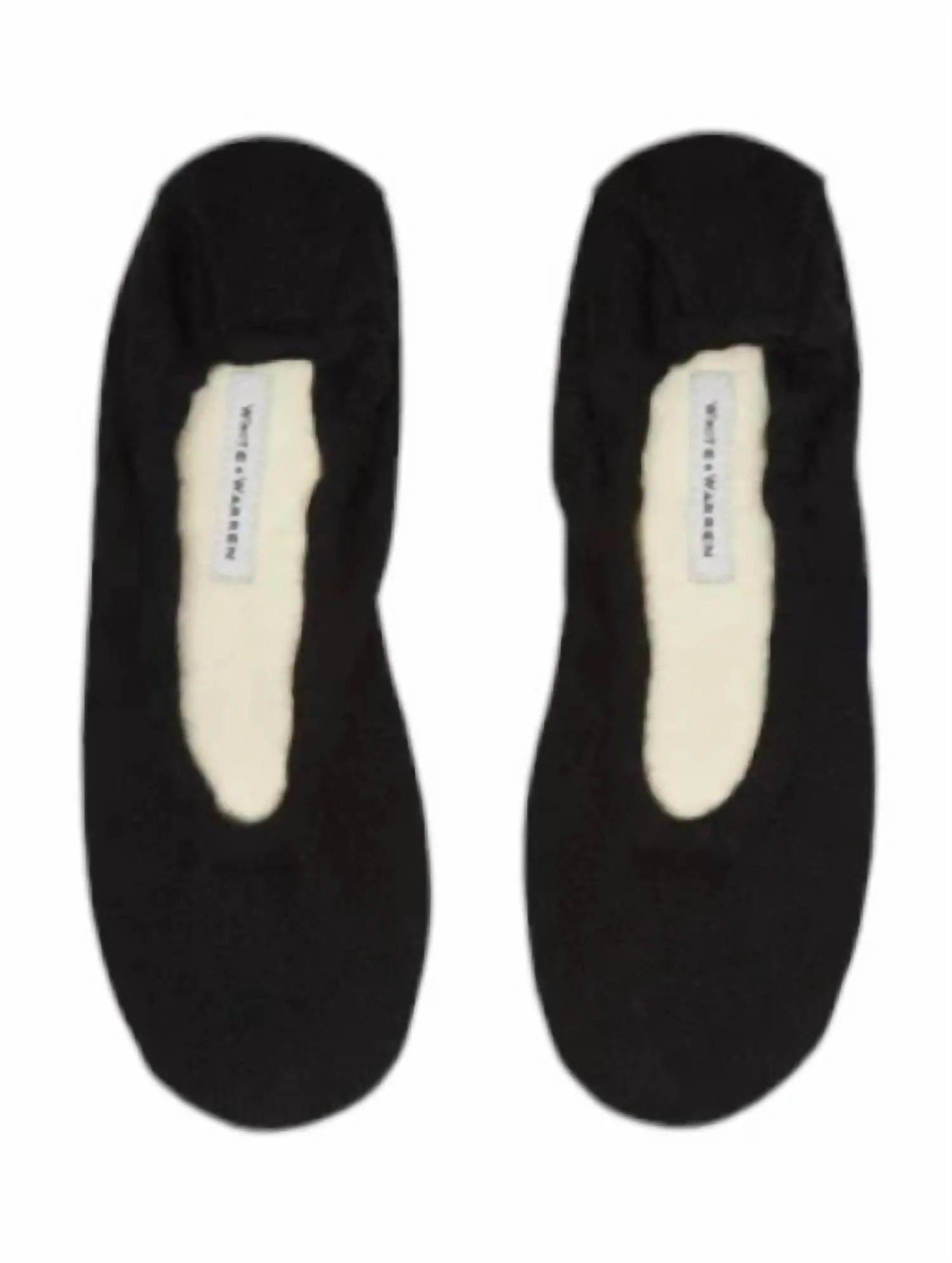 Women's Cashmere Ballet Slipper In Black