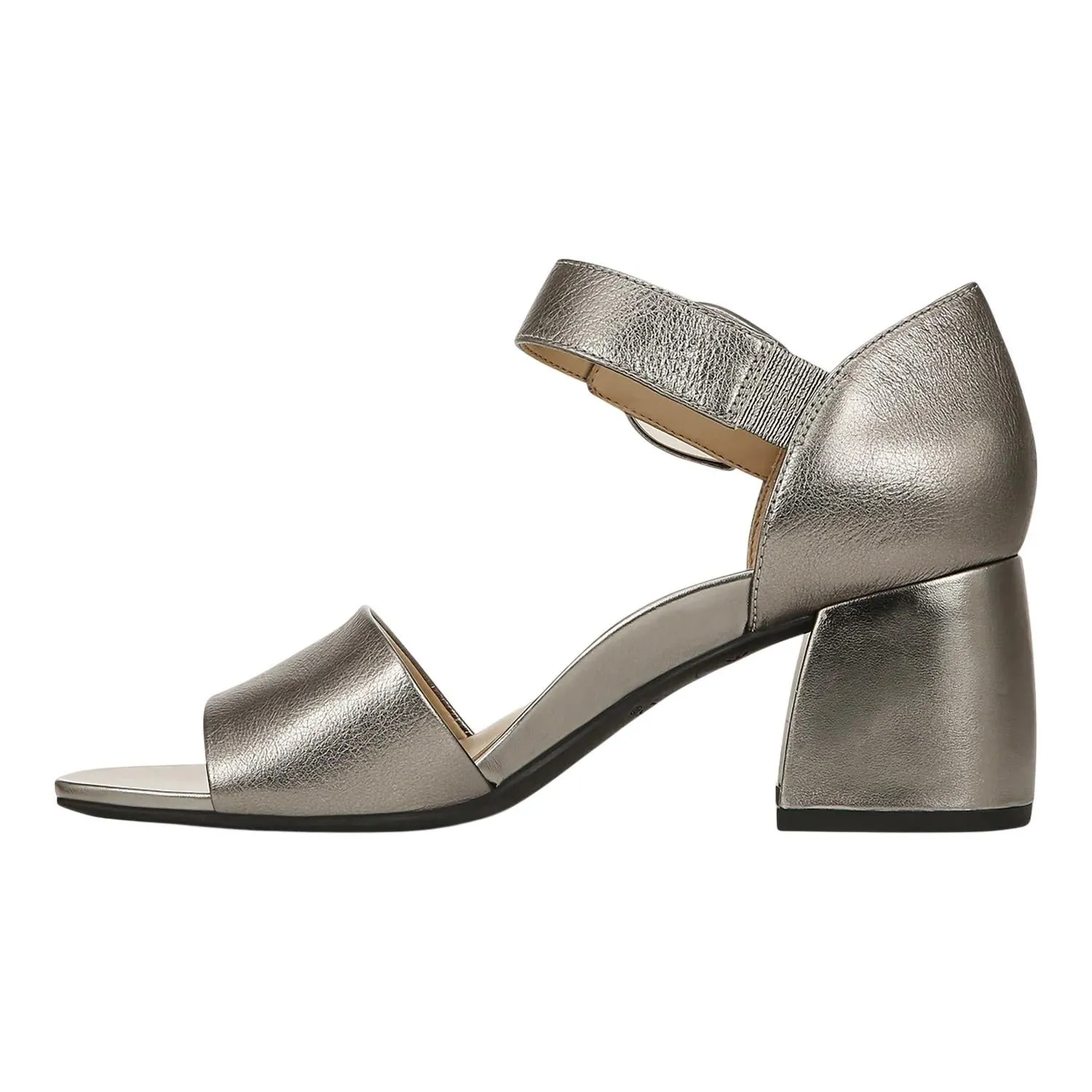 Women's Chardonnay Heeled Sandal In Pewter Metallic