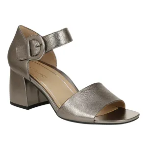 Women's Chardonnay Heeled Sandal In Pewter Metallic
