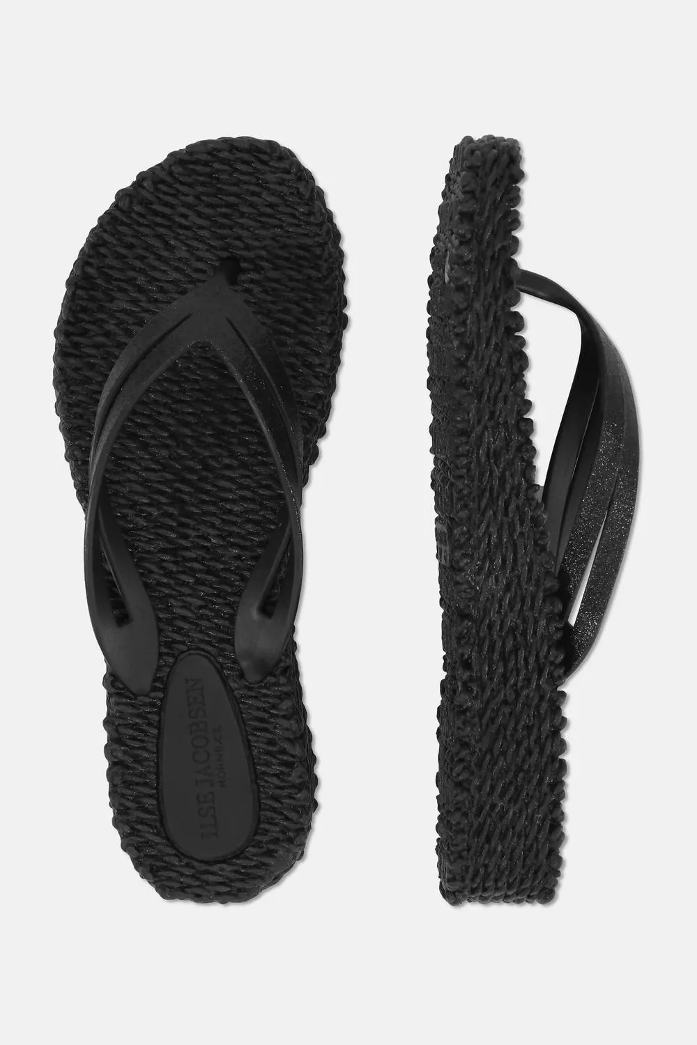 Women's Cheerful Wedge Flip Flop In Black