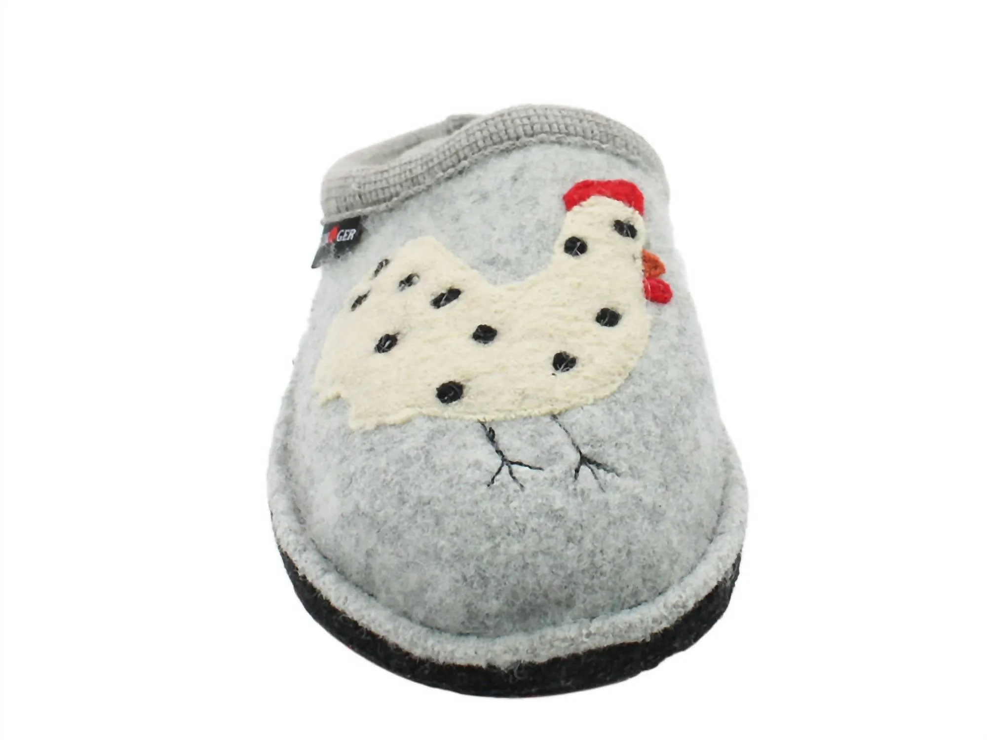 Women's Chicken Boiled Wool Slipper In Silver Grey